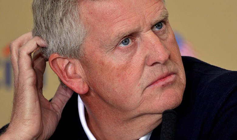 European Ryder Cup captain Colin Montgomerie at a Aug. 29 press conference to announce his wild card picks.