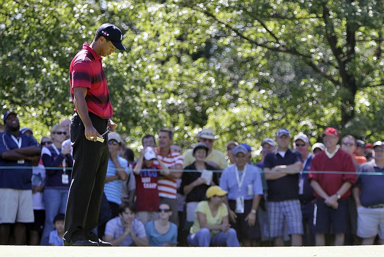 Tiger Woods during the final round of the BMW Championship.