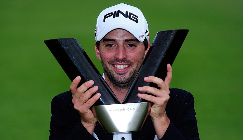 John Parry after winning the European Tour's Vivendi Cup.