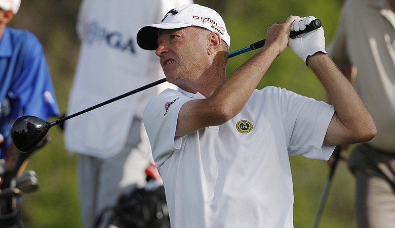Gary Hallberg during the 2010 Senior PGA Championship.