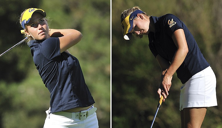 Pia Halbig, left, and Emily Childs, right, led California to the title at the Edean Ihlanfeldt Invitational.