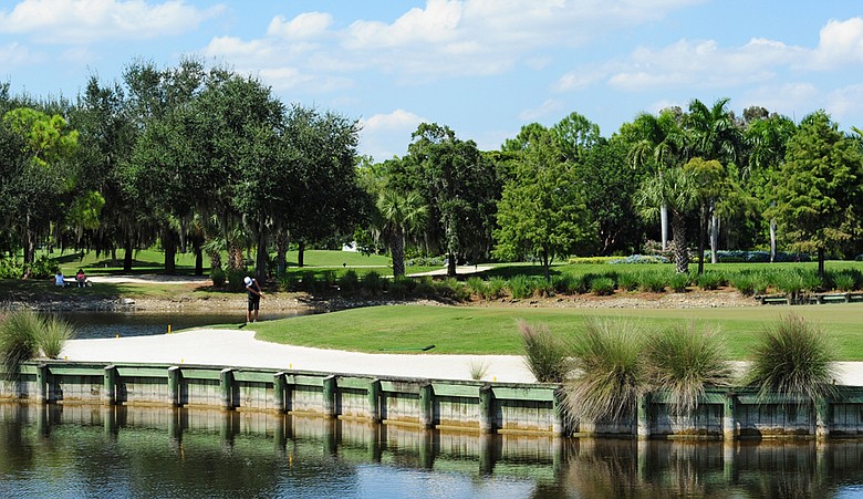 The ninth hole at Fiddlesticks Country Club