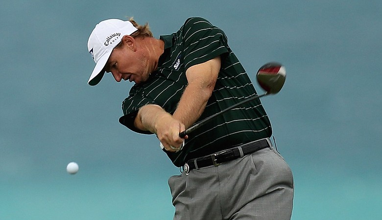 Ernie Els during the PGA Grand Slam of Golf.