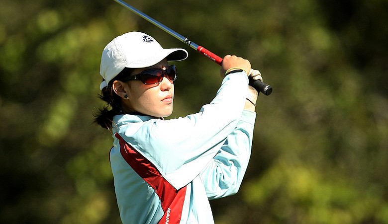Aurora Kan during the first round of the Golfweek Junior Invitational.