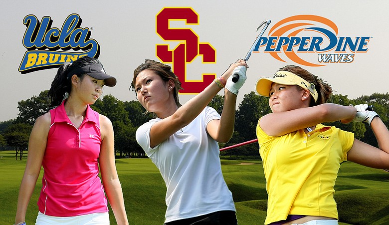 Erynne Lee, left, Kristen Park, center, and Grace Na are among the notable 2011 graduates to give verbal commitments prior to National Signing Day.