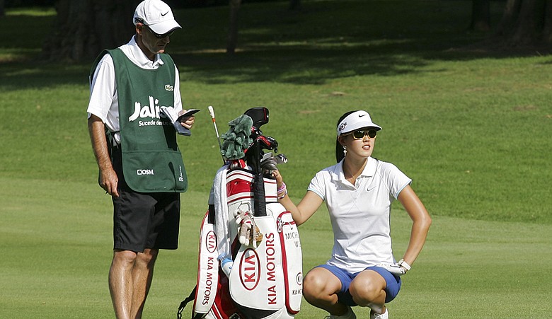 Michelle Wie during the first round of the Lorena Ochoa Invitational.