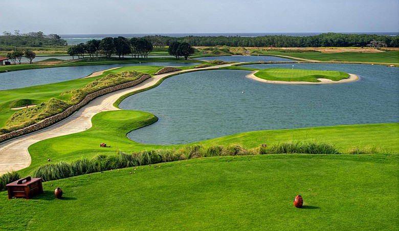 View of the Black Pearl course at Pristine Bay resort