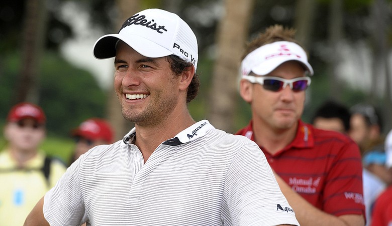 Adam Scott during the final round of the Singapore Open.
