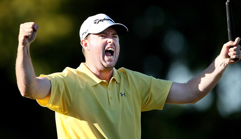 Robert Garrigus after winning the Children's Miracle Network Classic.
