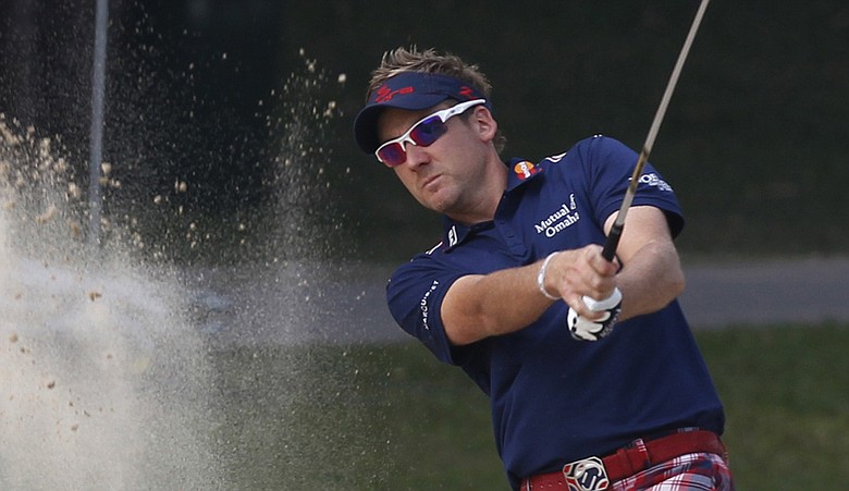 Ian Poulter put up a second-round 60 at the Hong Kong Open.