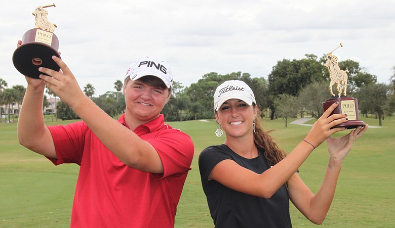 Cody Proveaux and Jaye Marie Green after winning the AJGA Polo Classic.