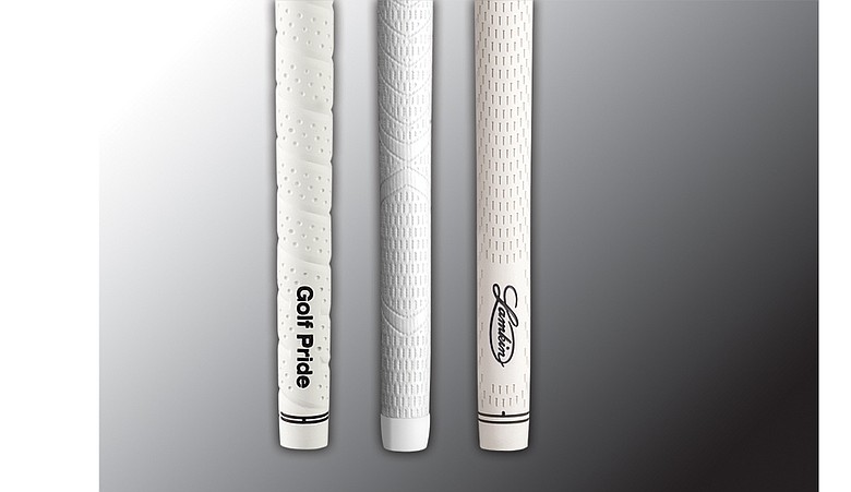 Golf Pride, Winn and Lamkin white grips