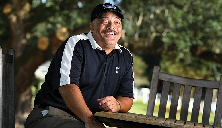 Adrian Stills at Osceola Golf Course in Pensacola, Fla.