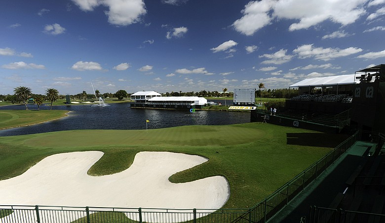 The 18th hole at Doral Golf Resort & Spa