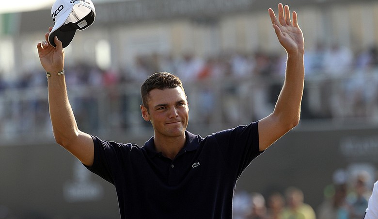 Martin Kaymer after winning the 2010 Race to Dubai.