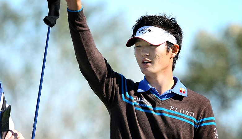 Danny Lee during the first round of PGA Tour Q-School.