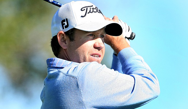 Erik Compton during the first round of PGA Tour Q-School.