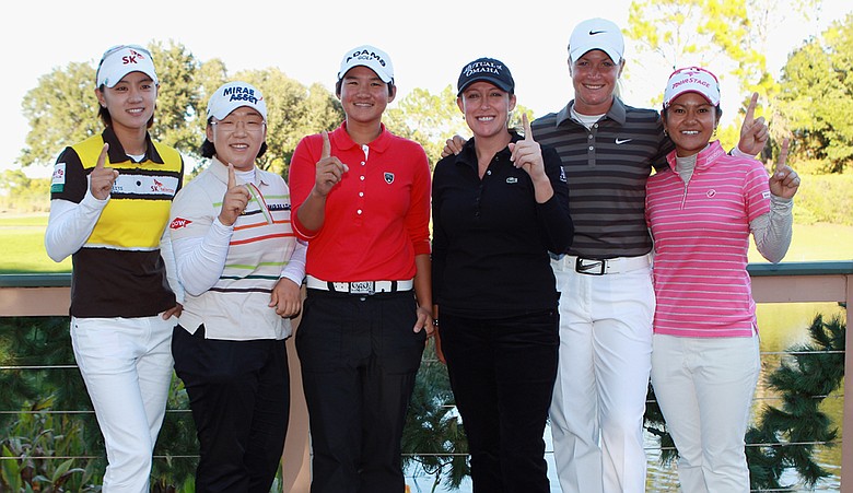 Six players have a shot at ending the season with the No. 1 ranking. From left, Na Yeon Choi, Jiyai Shin, Yani Tseng, Cristie Kerr, Suzann Pettersen and Ai Miyazato.
