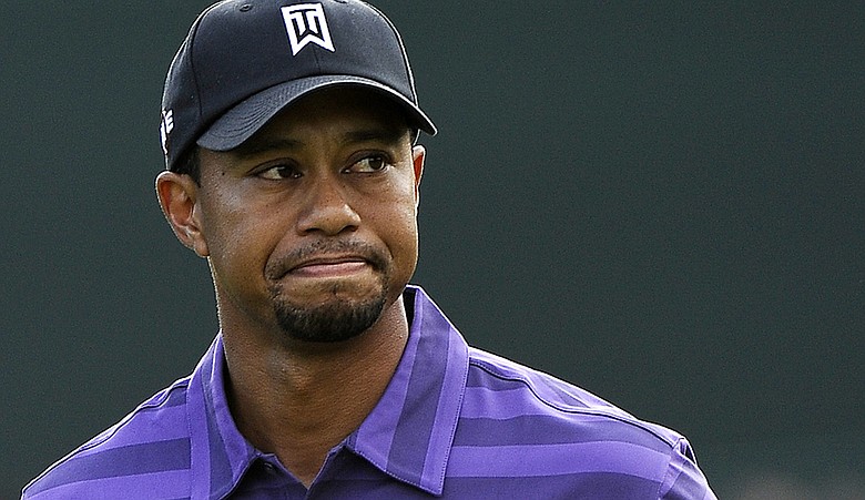 Tiger Woods during the first round of the 2010 Chevron World Challenge at the Sherwood Country Club.