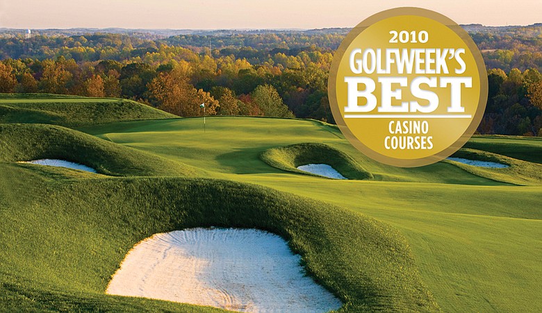 View of the Dye Course at French Lick Resort, ranked No. 5 on the 2010 Golfweek's Best Casino Course list.