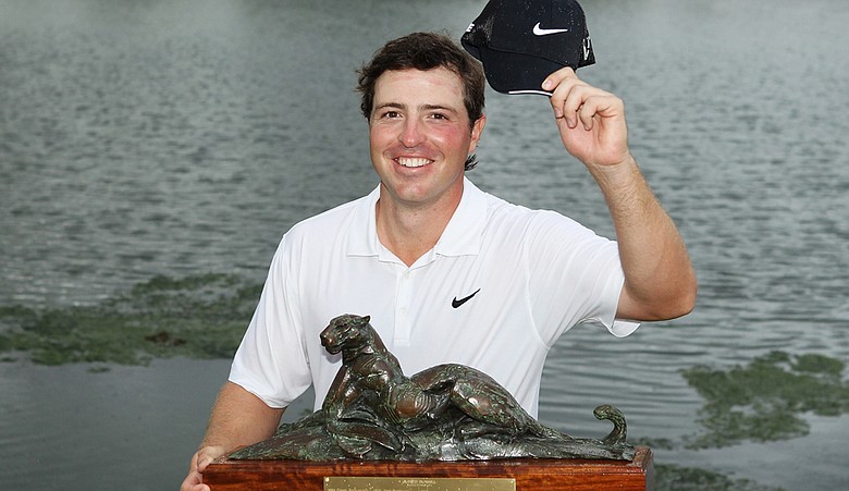 Pablo Martin after defending his title at the Alfred Dunhill Championship.