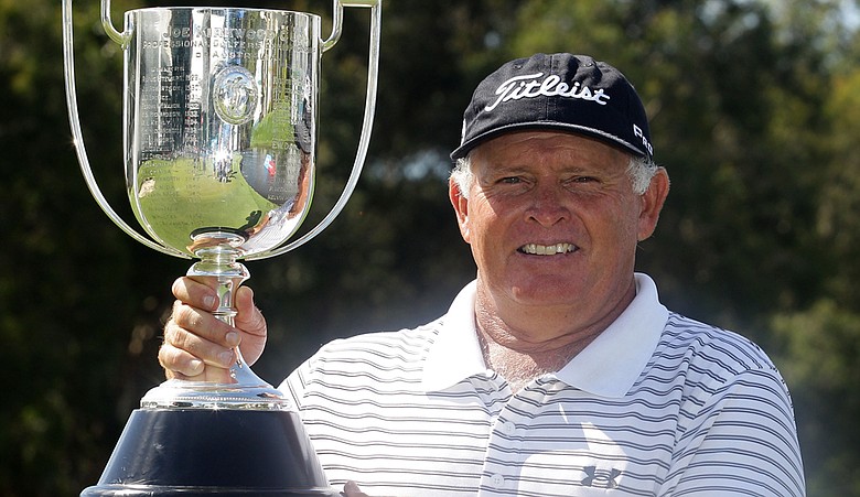 Peter Senior after winning the 2010 Australian PGA.