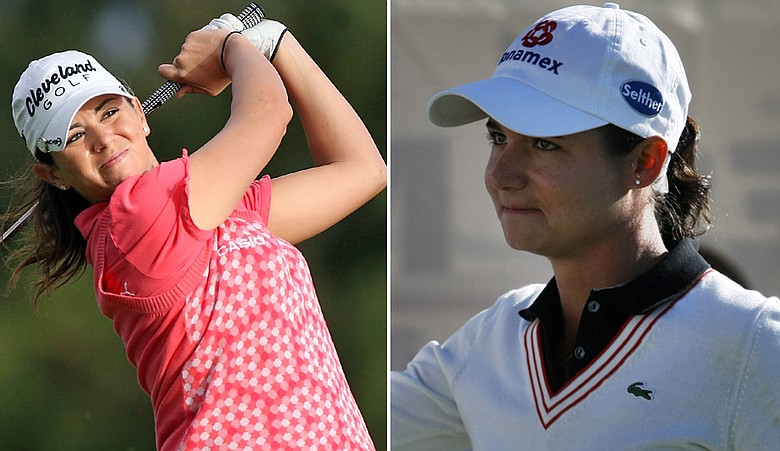Erica Blasberg, left, and Lorena Ochoa