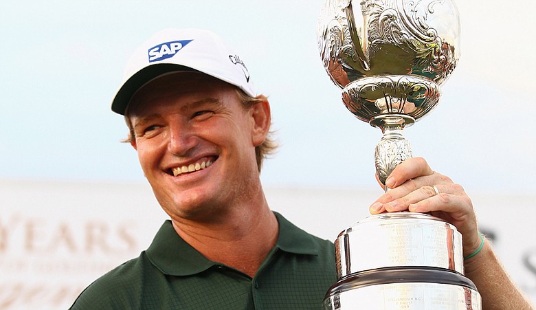 Ernie Els after winning his fifth South African Open title