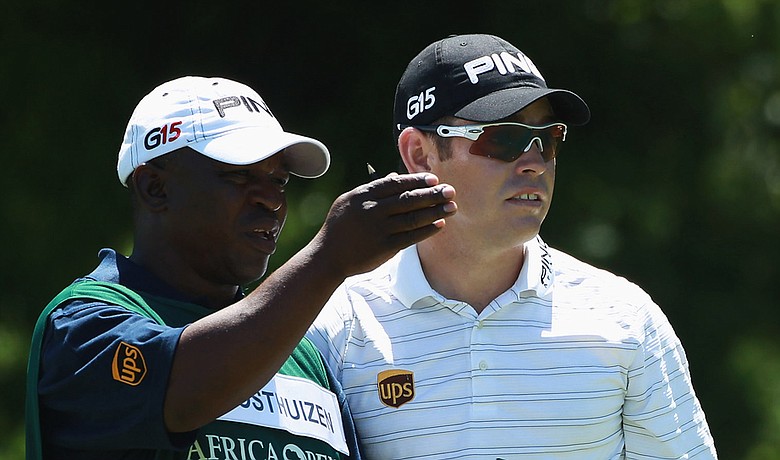 Louis Oosthuizen during the first round of the Africa Open.