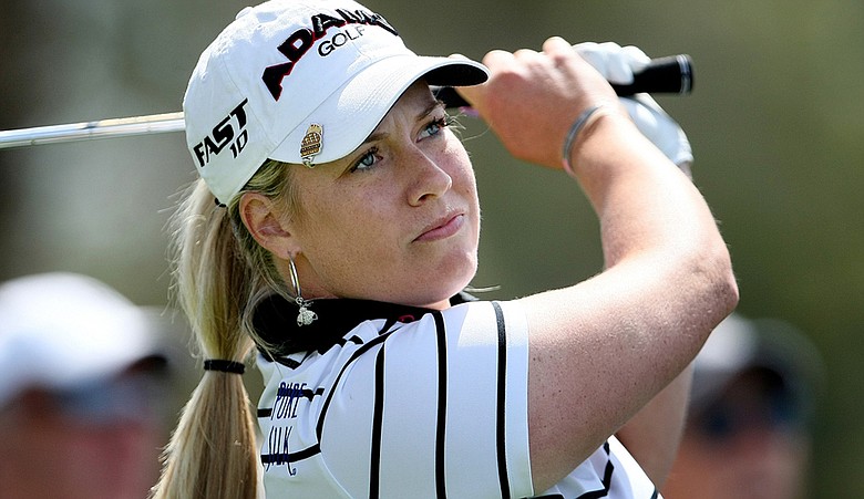 Brittany Lincicome during the 2010 Kraft Nabisco Championship.