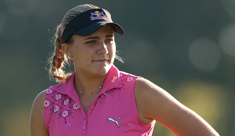Lexi Thompson waits on the green during the second round of the Navistar LPGA Classic at the Senator Course at the Robert Trent Jones Golf Trail on October 8, 2010.