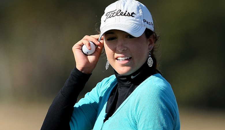 Jaye Marie Green at No. 18 during the final round of The Sally at Oceanside Country Club in Ormond Beach, Fla.