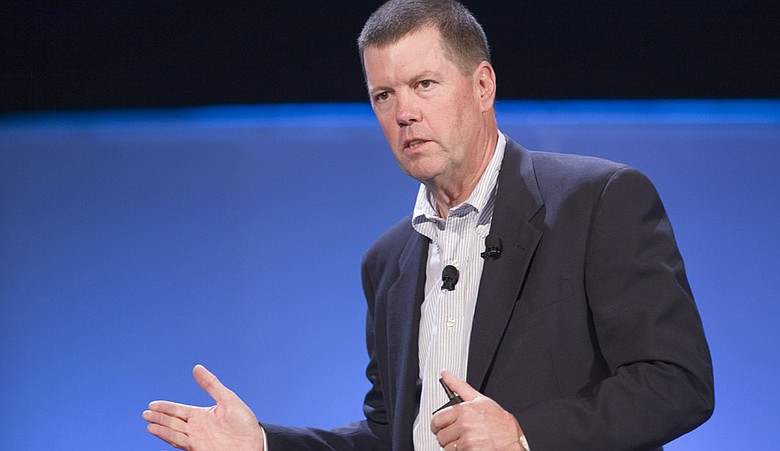 Scott McNealy, the Chairman and Co-Founder of Sun Microsystems, speaks at the World Business Forum on Thursday, Oct. 11, 2007 in New York.