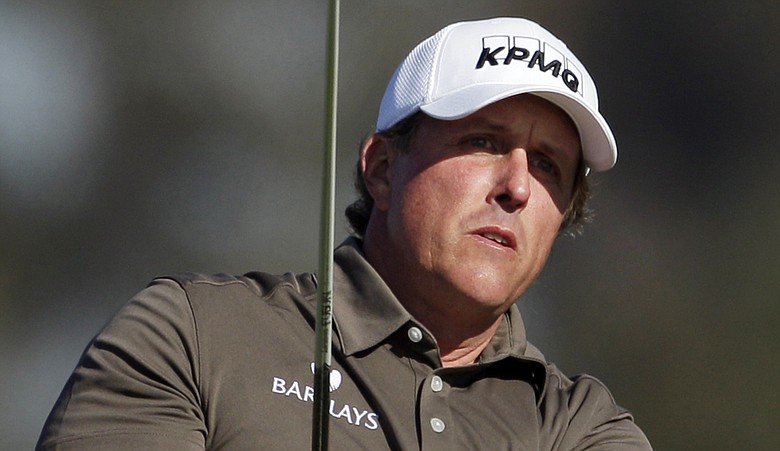 Phil Mickelson during Round 3 of the Farmers Insurance Open.