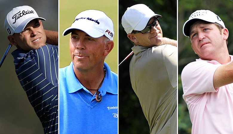 Bill Haas, Tom Lehman, Tom Gillis and Jason Bohn share the first-round lead at the Phoenix Open.
