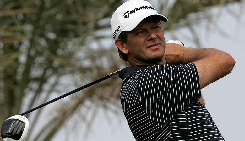 Retief Goosen during the Abu Dhabi Championship.