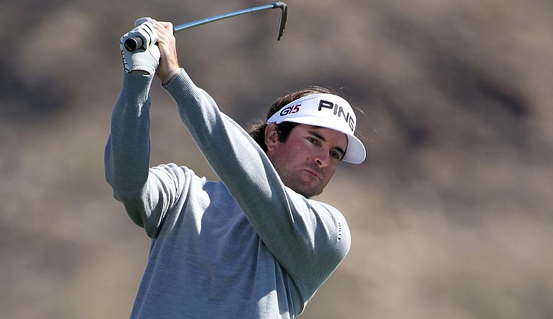 Bubba Watson hits a shot during the third round of the Accenture Match Play Championship.