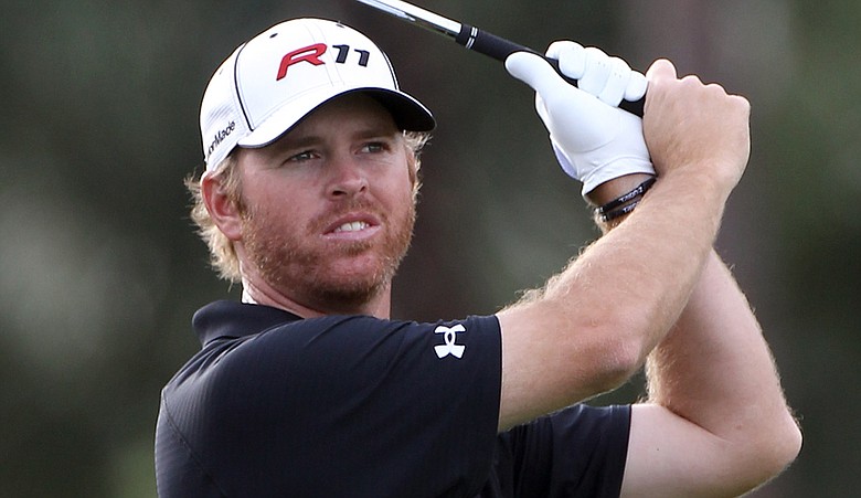 Josh Broadaway hits a shot during the Honda Classic.