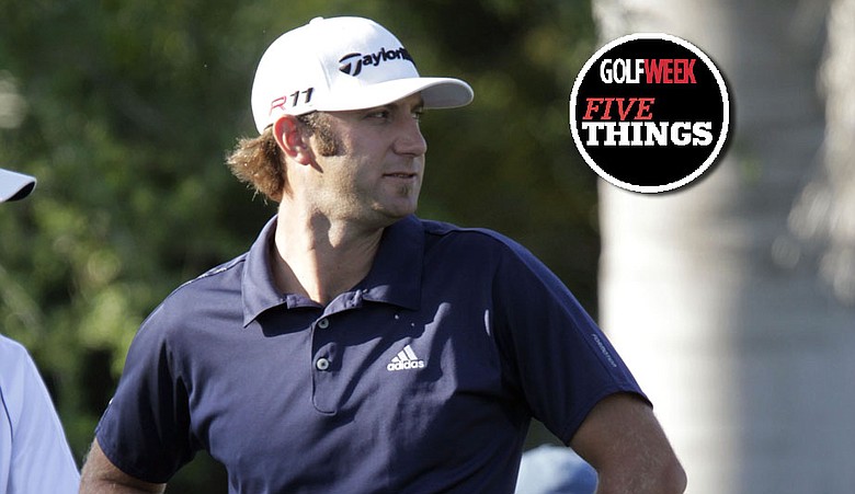 Dustin Johnson during Round 3 of the Cadillac Championship.