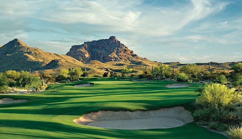 No. 8 at We-Ko-Pa's Saguaro course, designed by Bill Coore and Ben Crenshaw.