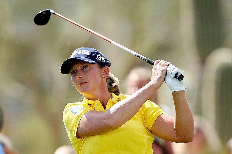 Angela Stanford during Round 1 of the RR Donnelley LPGA Founders Cup at Wildfire Golf Club.