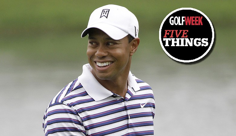 Tiger Woods during a practice round for the Arnold Palmer Invitational.