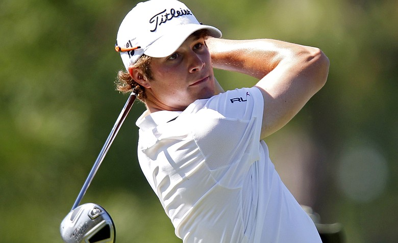 Peter Uihlein tees off on the sixth hole during the third round of the Transitions Championship golf tournament Saturday, March 19, 2011, in Palm Harbor, Fla.