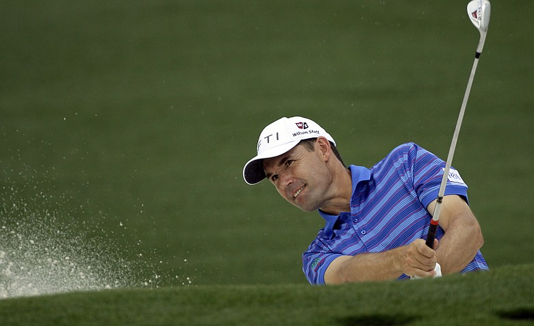 Padraig Harrington during the second round of the Masters.