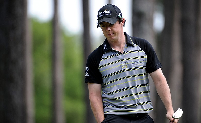 Rory McIlroy during the final round of the Masters.