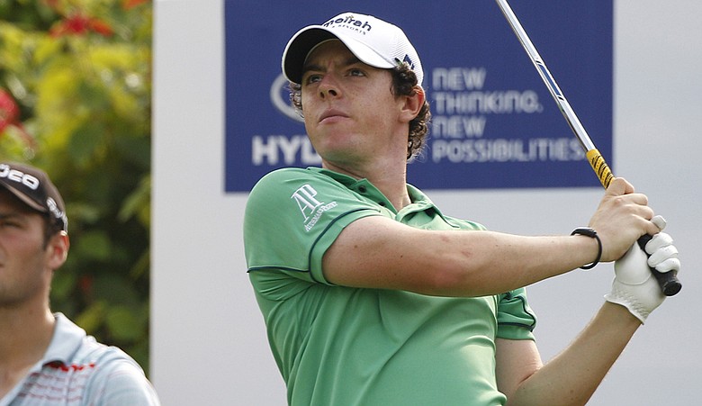 Rory McIlroy during Round 2 of the Malaysian Open.
