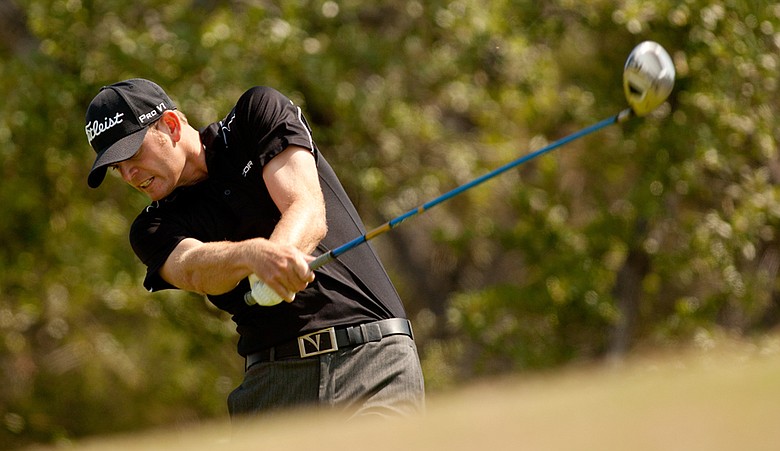 Brendan Steele during the final round of the Valero Texas Open.