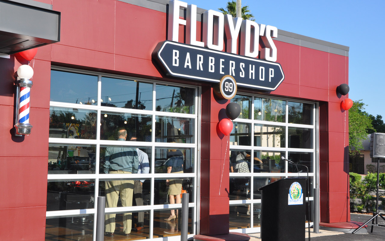 Floyds Barbershop grand opening photos