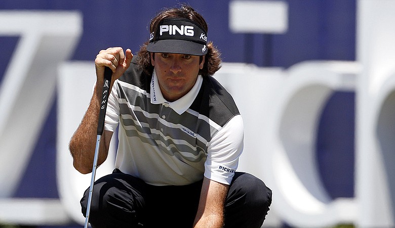 Bubba Watson during Round 2 of the Zurich Classic.