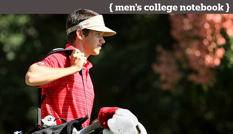 Cory Whitsett of the University of Alabama on during Round 1 of the Isleworth Collegiate Invitational. Alabama is the top seed in the Indiana Regional.